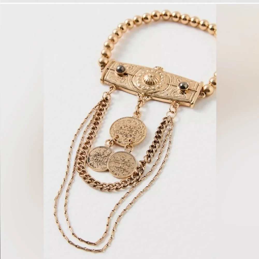 Free People, Last Chance Arm Cuff, Gold -NEW!